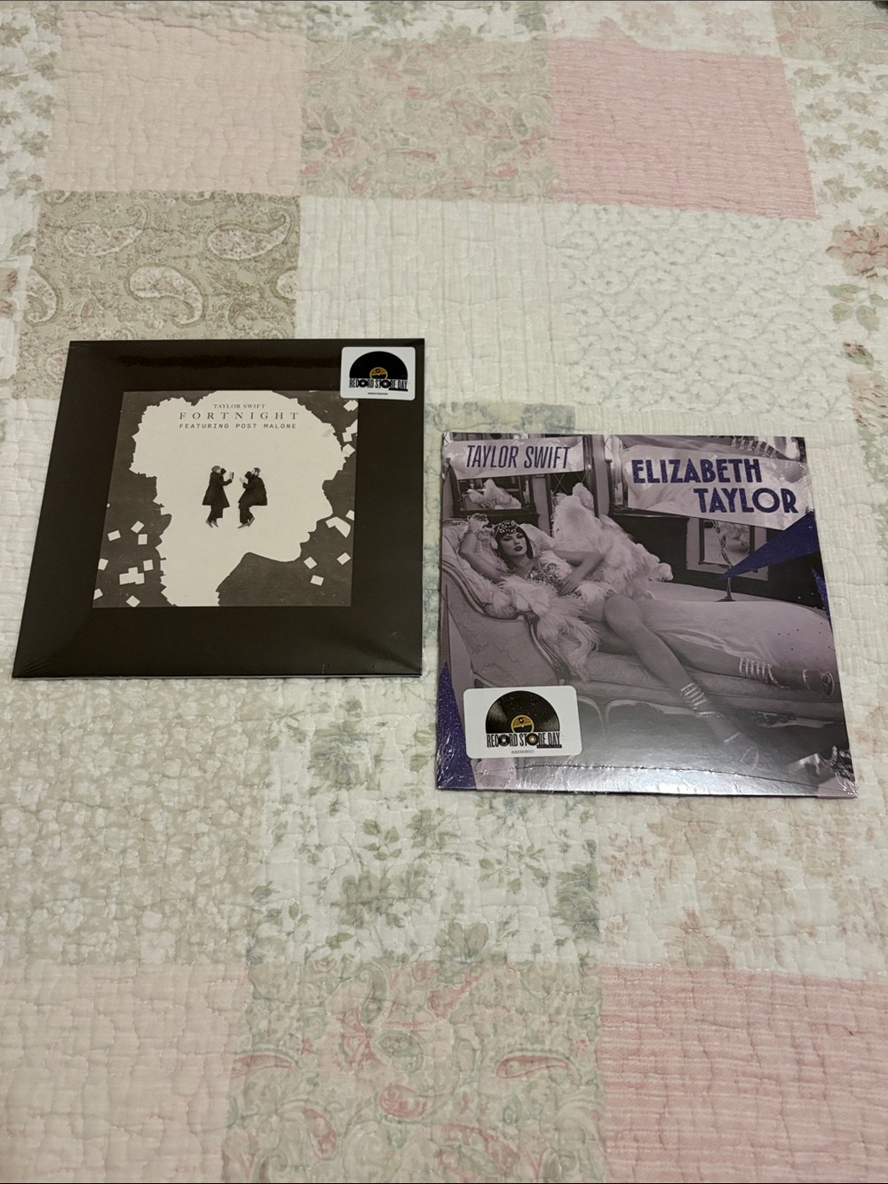 Taylor Swift Fortnight & Elizabeth Taylor RSD 7” Vinyls